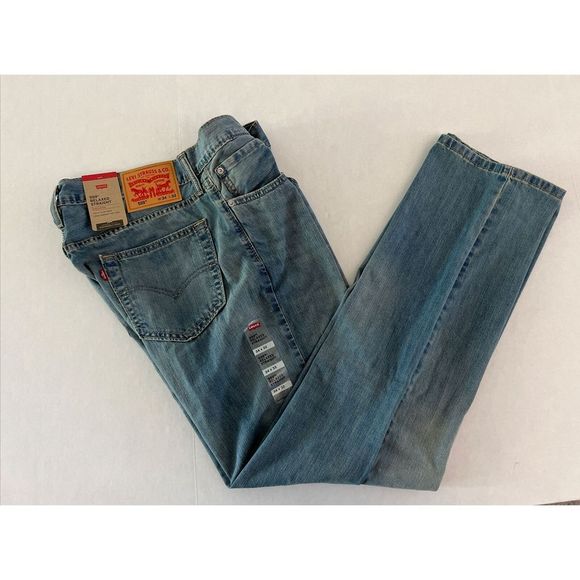 LEVI'S 559 MENS SZ 34x32 RELAXED STRAIGHT WATERLESS, BLUE JEANS 100% COTTON - Picture 1 of 11